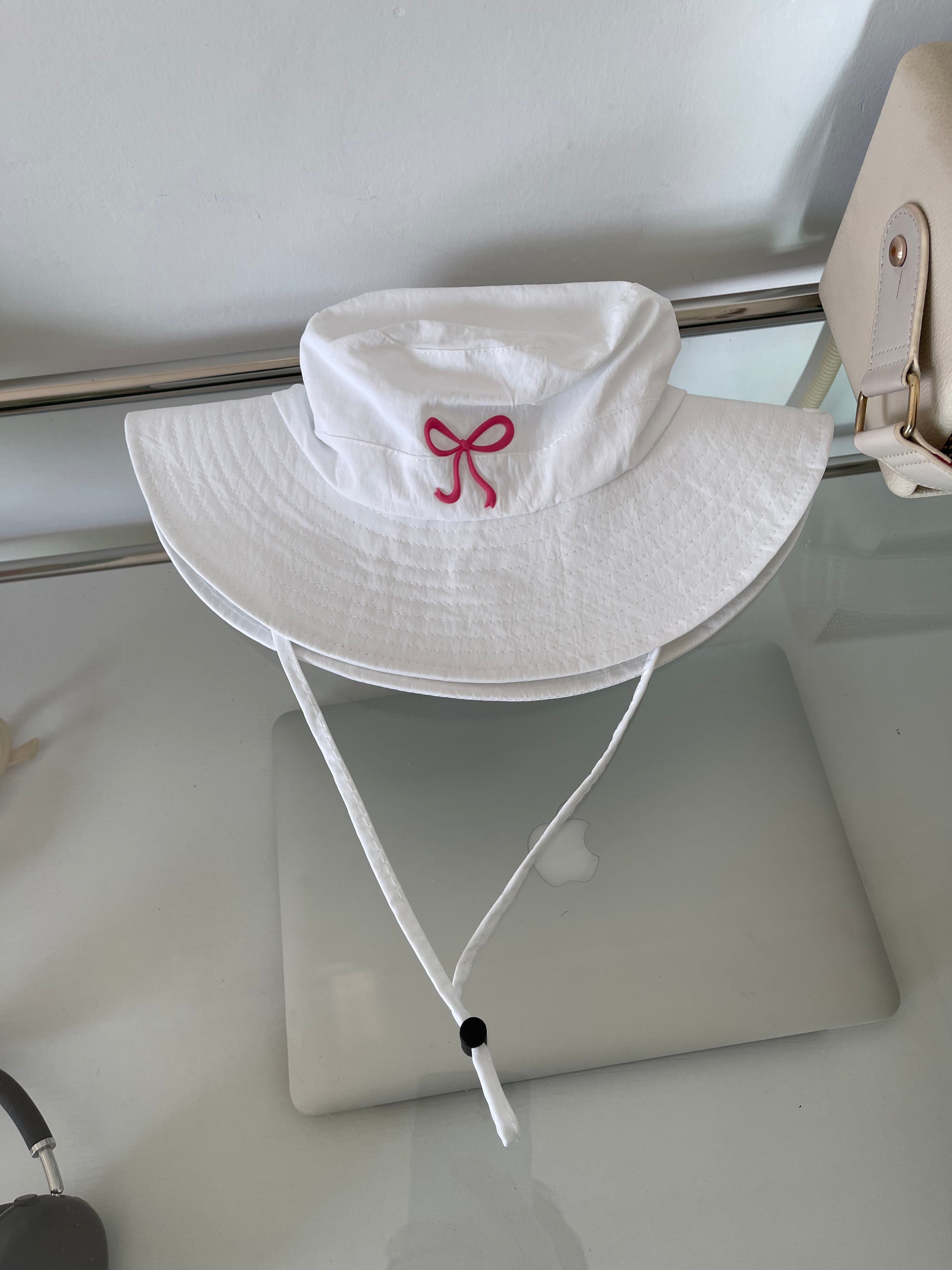 Wholesale Bow Windproof Rope Quick-drying Mountaineering Bucket Hat