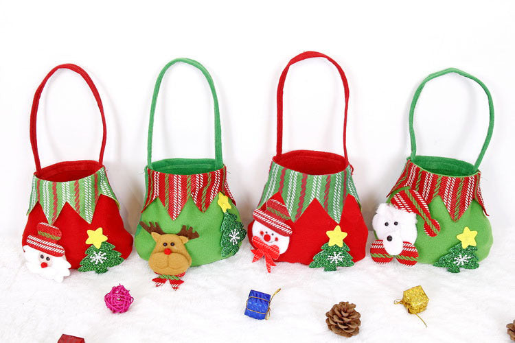 Wholesale Christmas Brushed Apple Bag Guest Gift Candy Packaging Bag