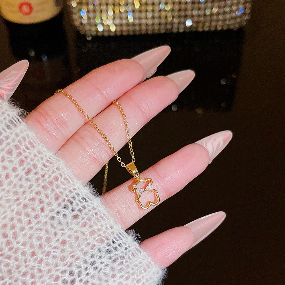 Wholesale Titanium Steel Necklace Women's All-match Sweet Chain Accessories