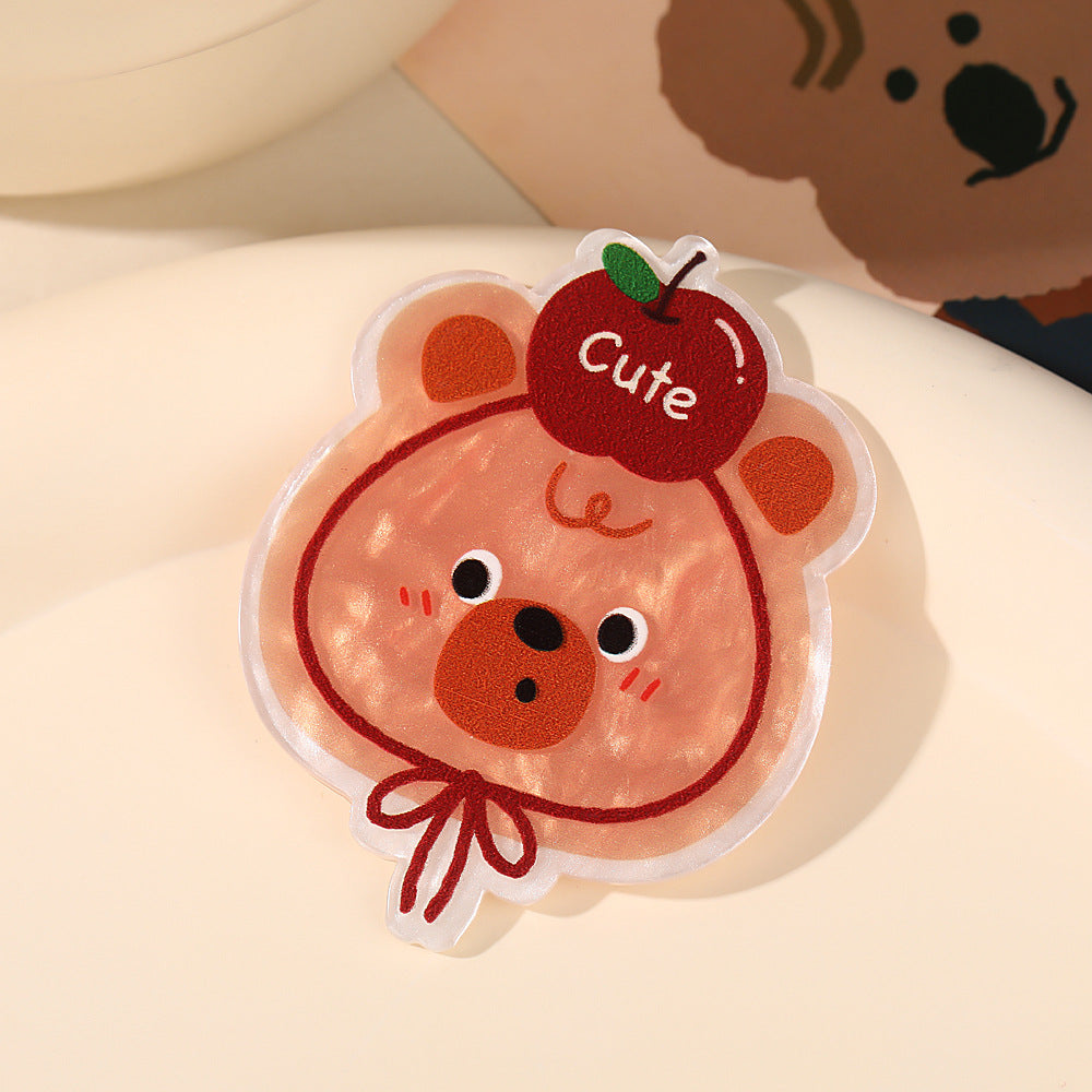 Wholesale 10pcs Cartoon Birthday Hat Bear Sweet Acrylic Patch
