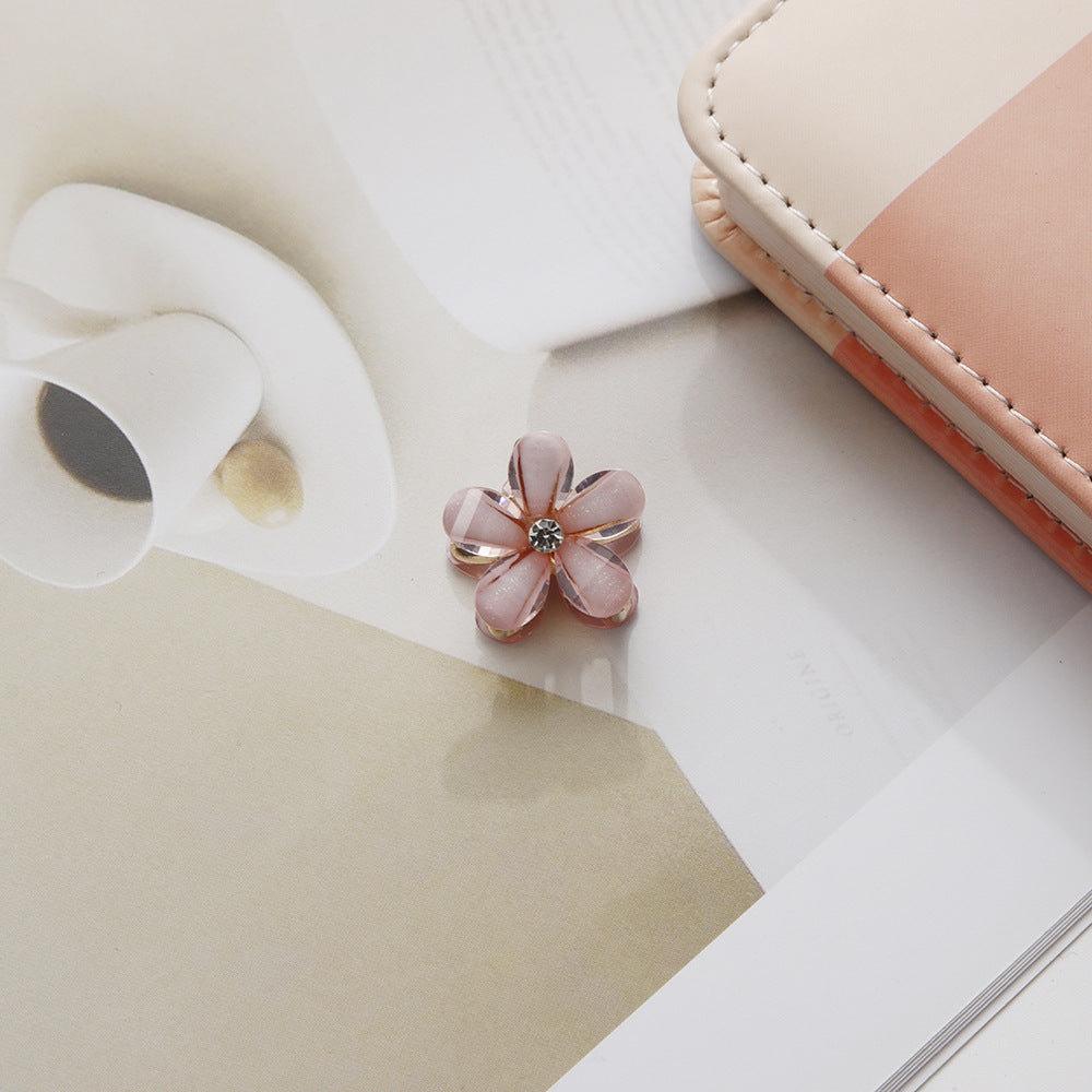 Wholesale children's crystal flower small grab clip headdress edge clip little girl princess hair clip