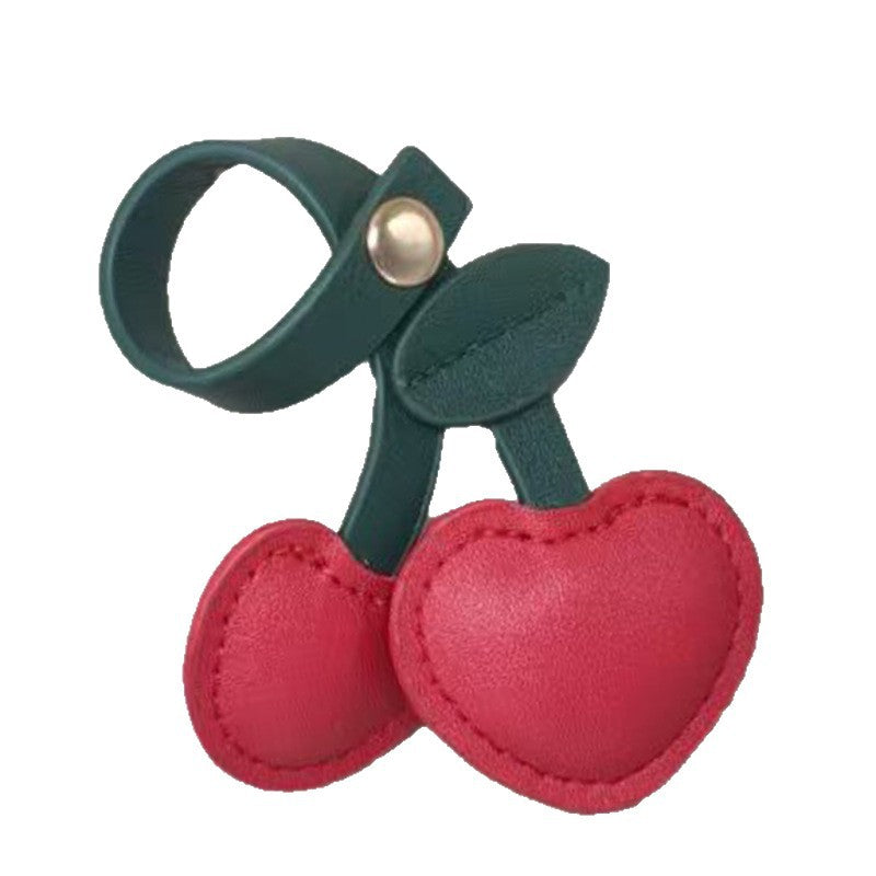 Leather cherry pendant cherry retro hanging ornaments