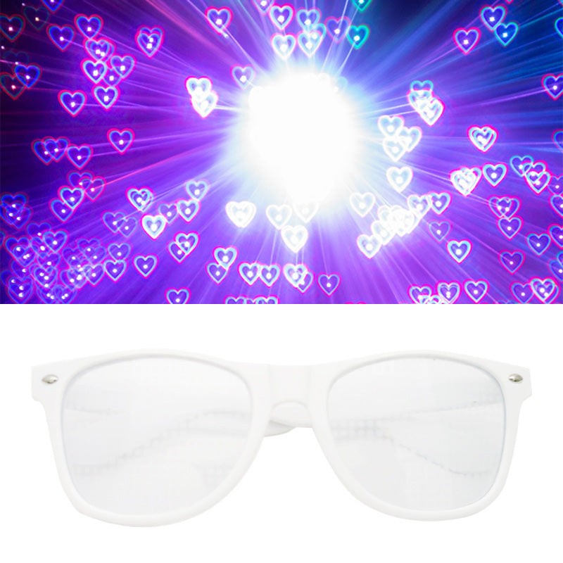 Wholesale Valentine's Day Gift Love Light Diffraction Special Effects Glasses Creative Fireworks Sunglasses