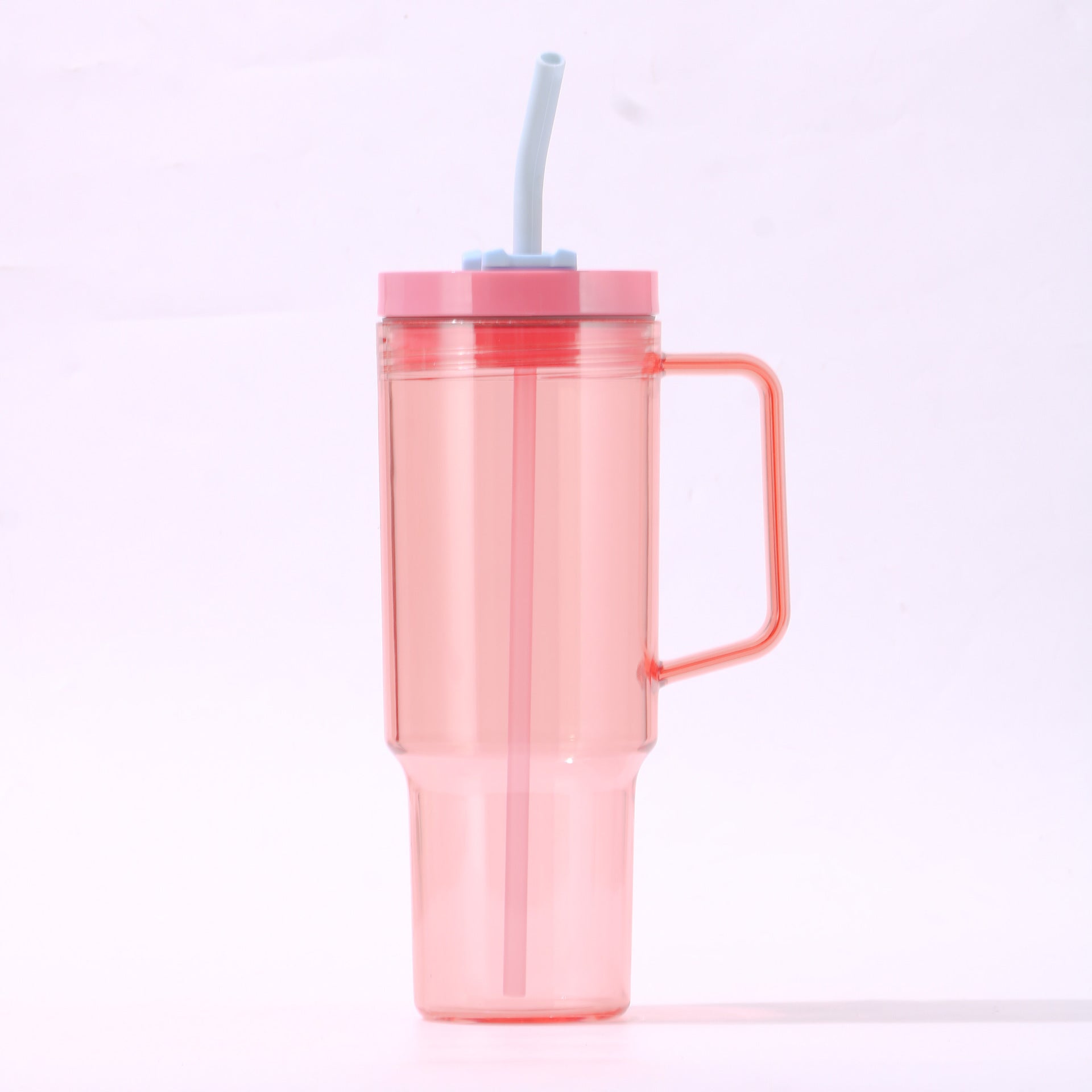 Wholesale 40oz/30oz Car Cup Plastic Handle with Straw Large Capacity Portable Ice Blaster Cup