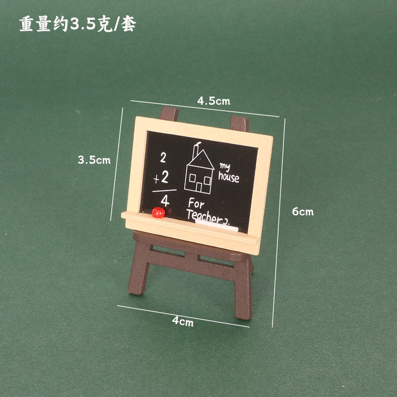 Wholesale Miniature Blackboard easel Gallery Decoration Doll Accessories