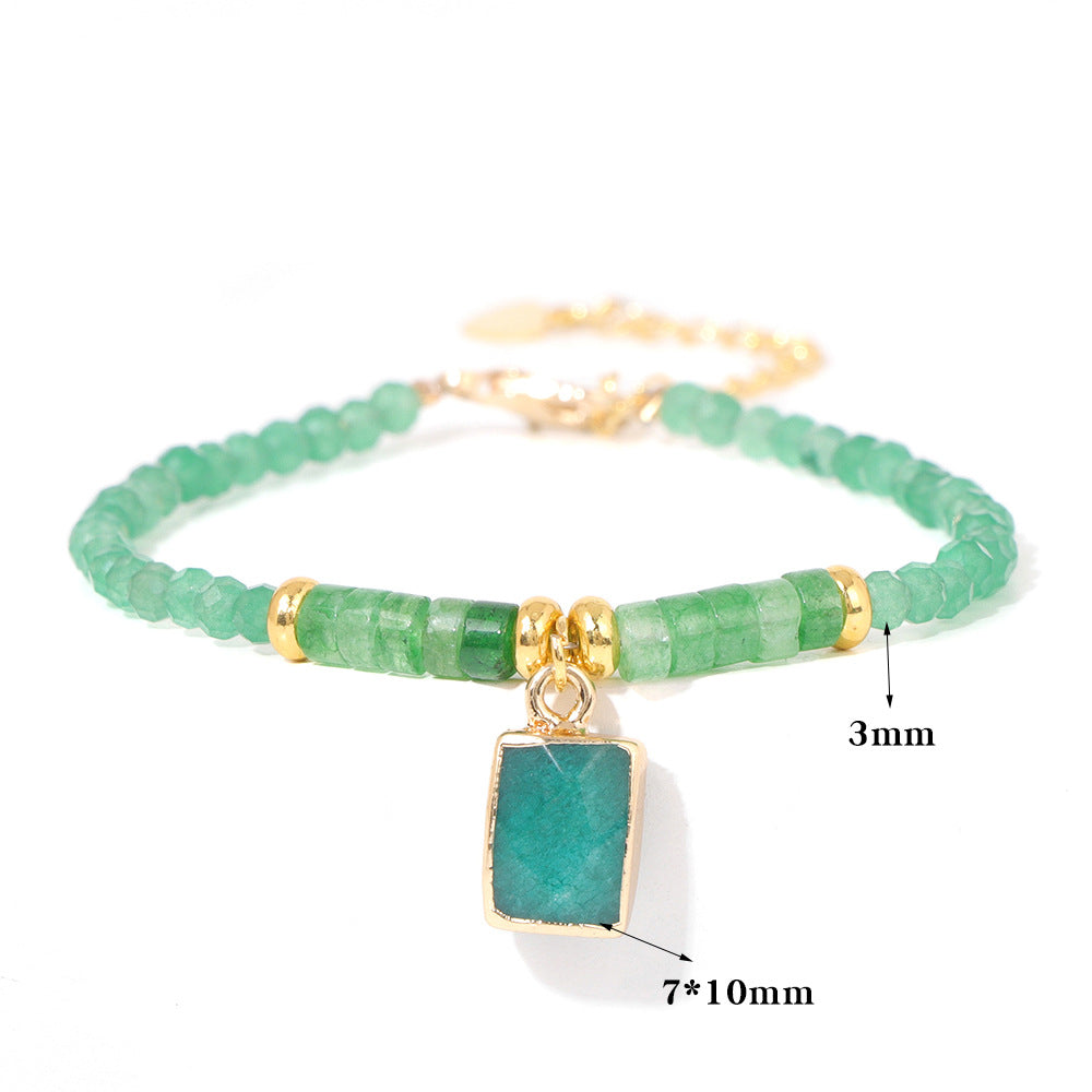 Brazalete del colgante de piedra áspera natural al por mayor