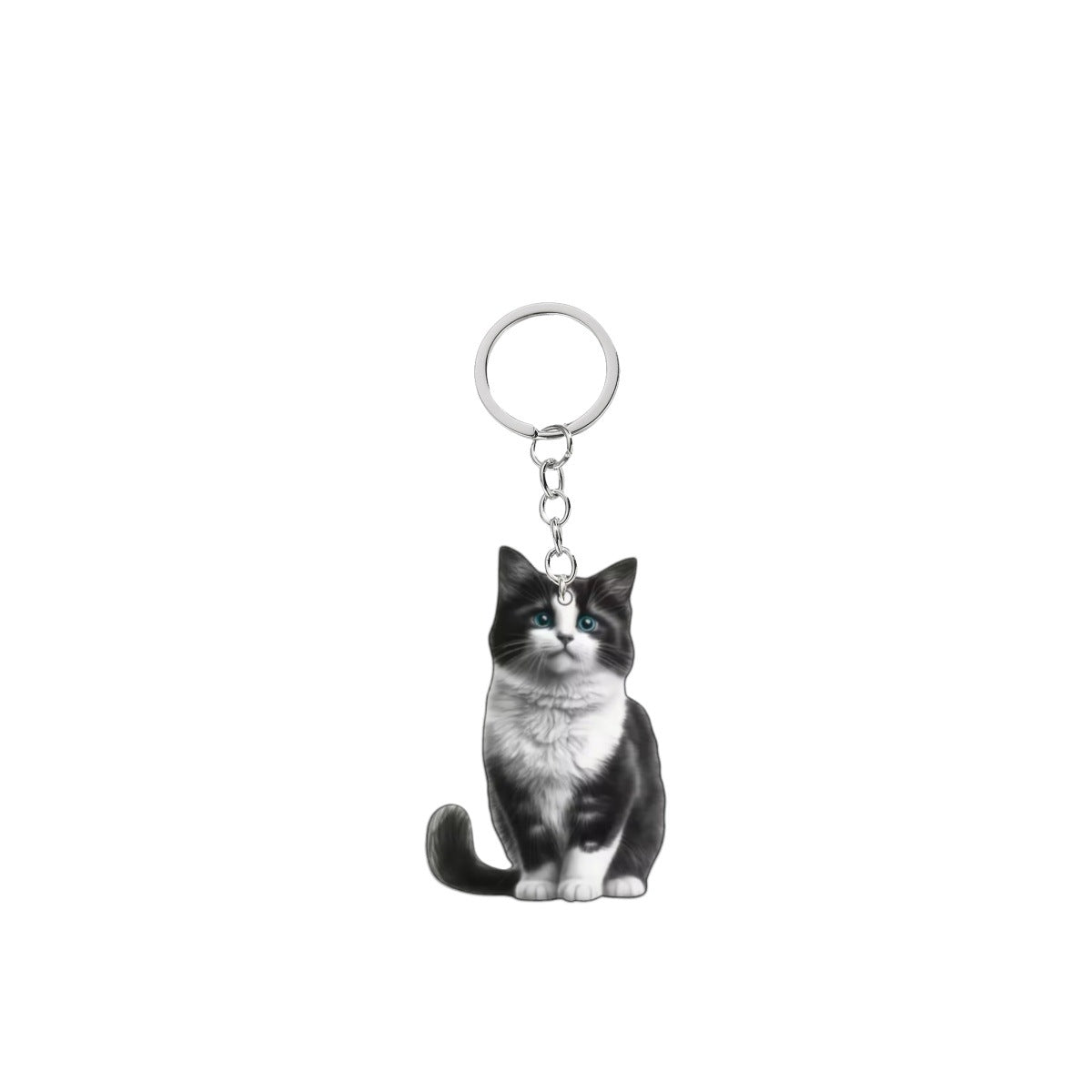 Wholesale Acrylic cute cat keychain