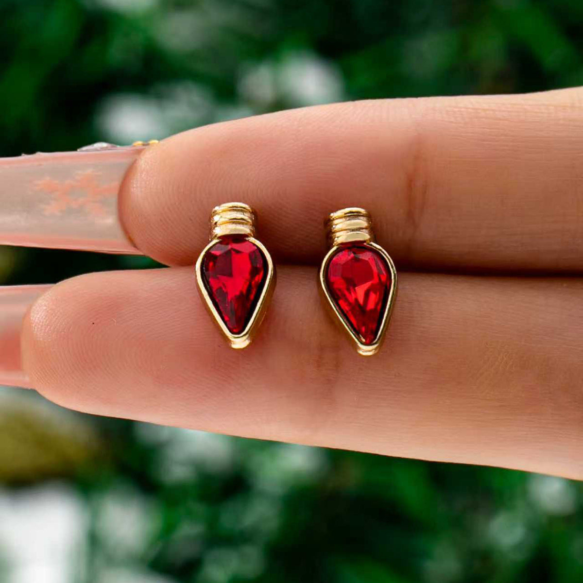 Wholesale 5pcs Christmas tree boot light bulb earrings