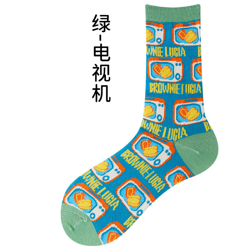 Wholesale British Style Polyester Cotton Socks