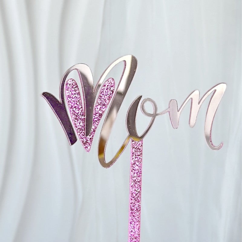 Wholesale Mother's Day MOM Acrylic Cake Plugin