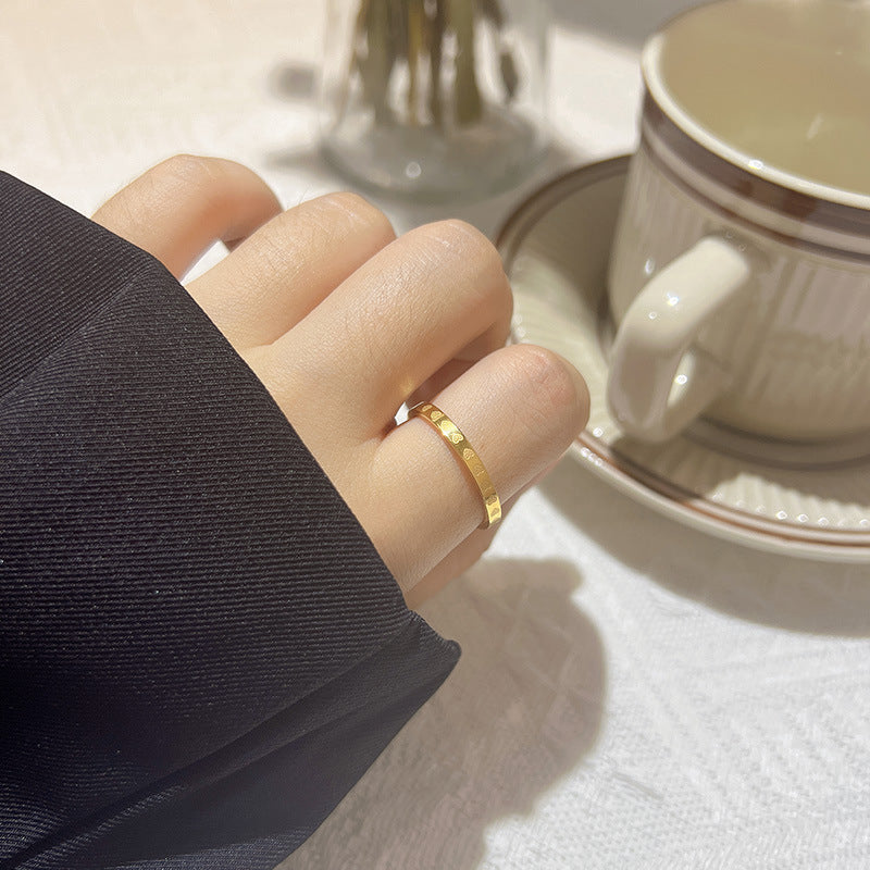 Wholesale Titanium Steel Love Circle Ring