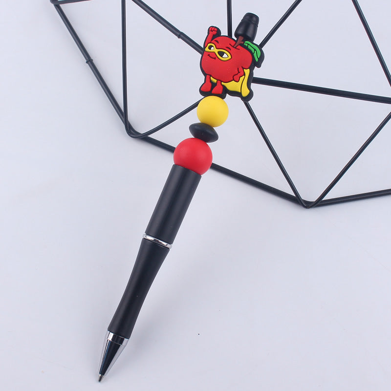 Wholesale Beaded PENS Cartoon Fruit Series Silicone Handmade Beaded Pen