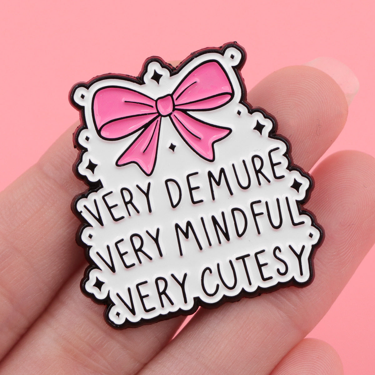 Wholesale  6pcs/pack Cartoon English Quote Brooch Metal Badge Accessory