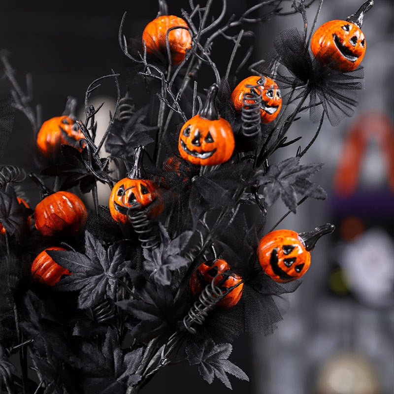 Wholesale Black horror pumpkin cuttings bouquet  decorations