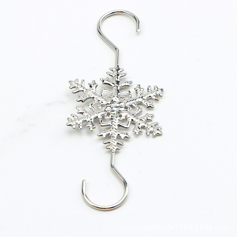 Wholesale Stainless Steel Christmas Tree Snowflake Flakes Holiday Decorations S Hooks