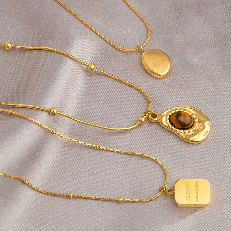 Wholesale Gold Titanium Steel Necklace for Women,  Non-Fading