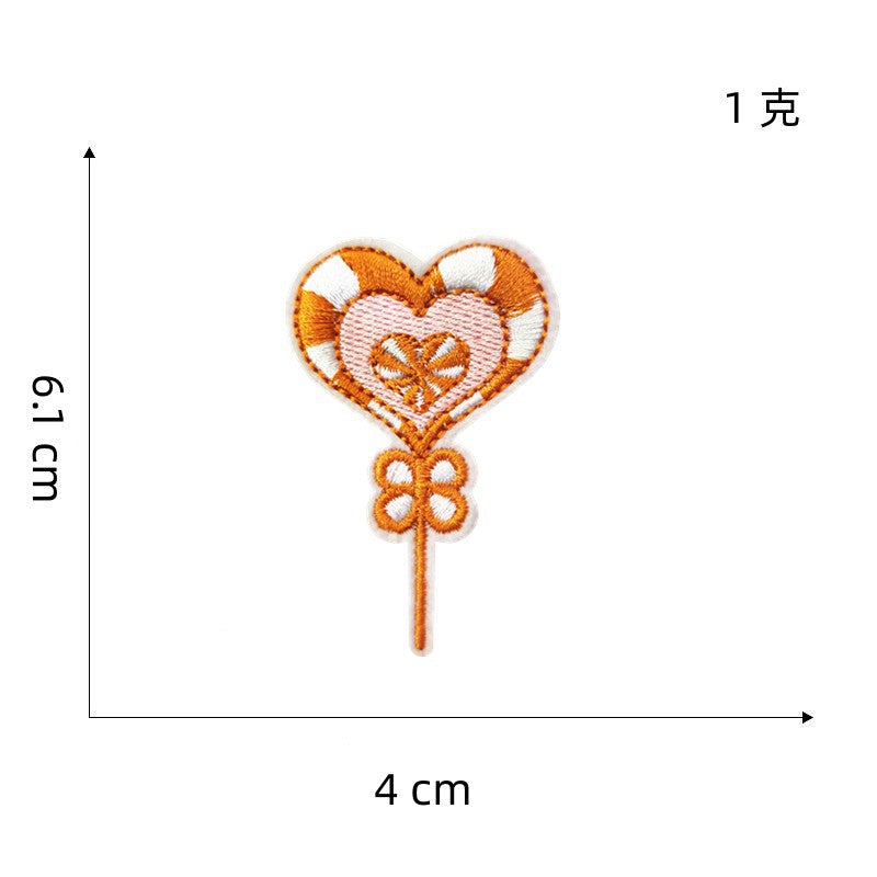 Wholesale Embroidered Butterfly Cartoon Floral Iron On Patch For Hat Decorative Fashion Accessory