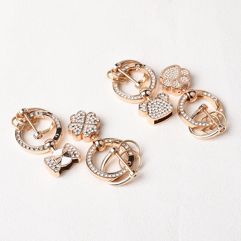 Wholesale Diamond DIY semi-finished keychain