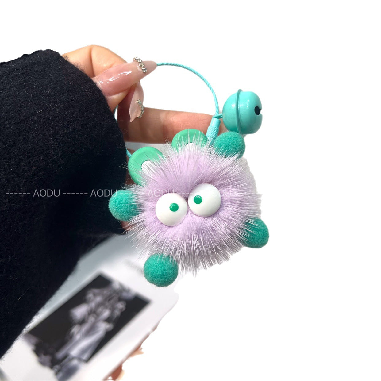 Wholesale Cute Little Briquettes Pendant Plush Keychain