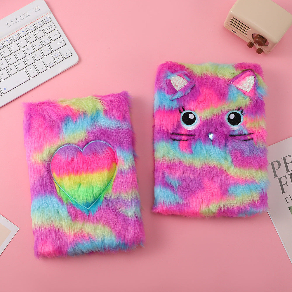 Wholesale Cartoon  Plush Notebook Gift