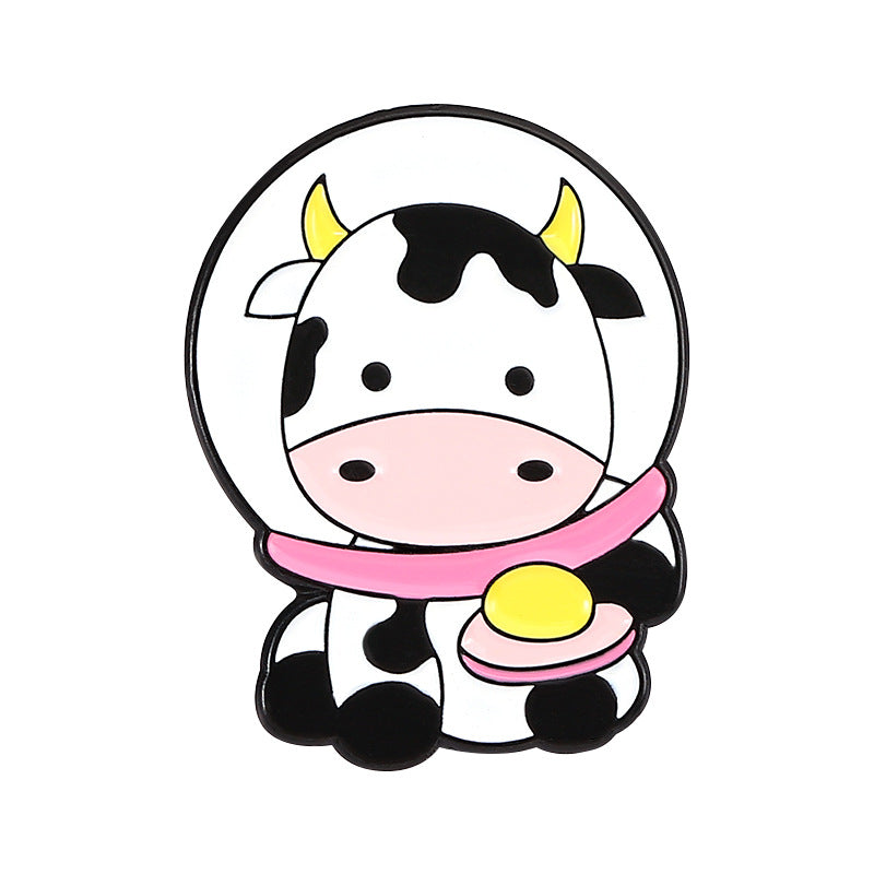 Wholesale Alloy Cartoon Astronaut Frog Cow