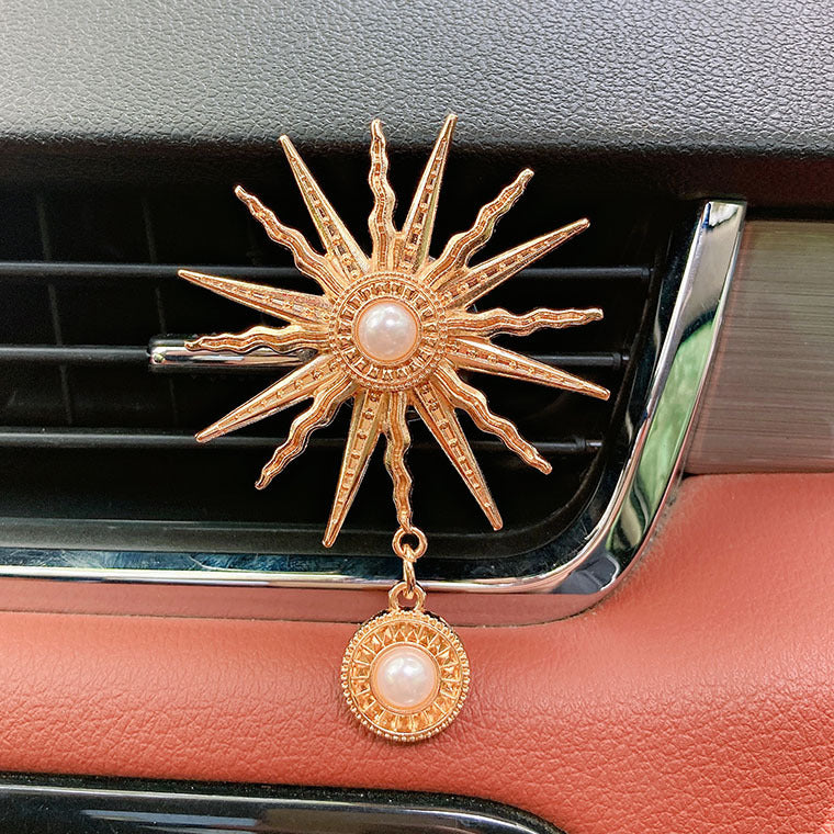 Wholesale Alloy Helios Flower Car Air Vent Aroma Diffuser Clip