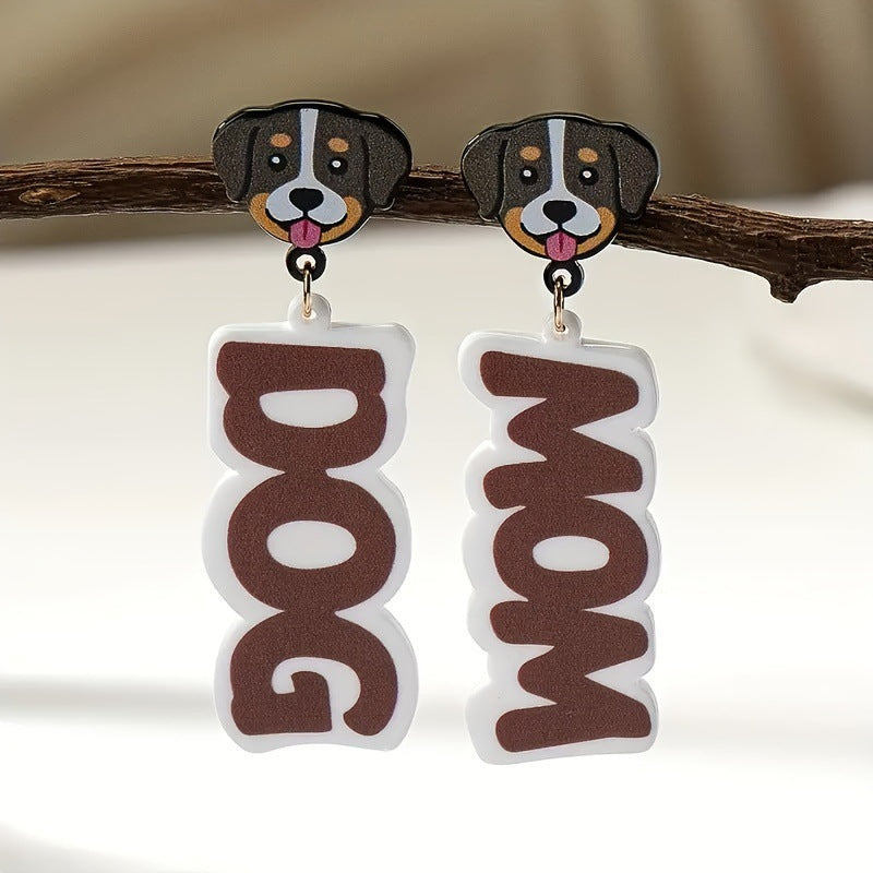 Wholesale Fashion Cute Dog Shape Acrylic Earrings