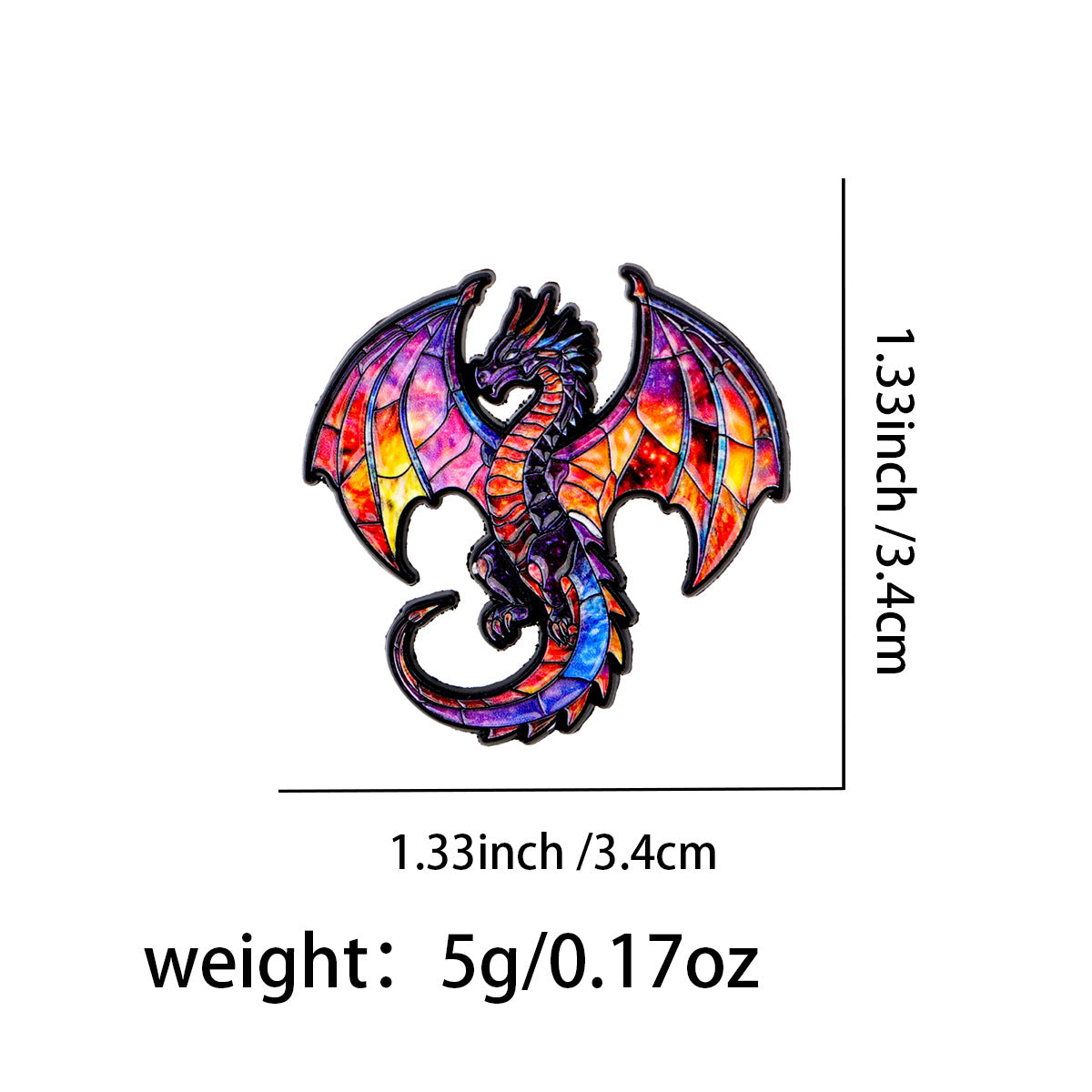 Wholesale Dragon Brooch Cartoon Metal Badge Accessories