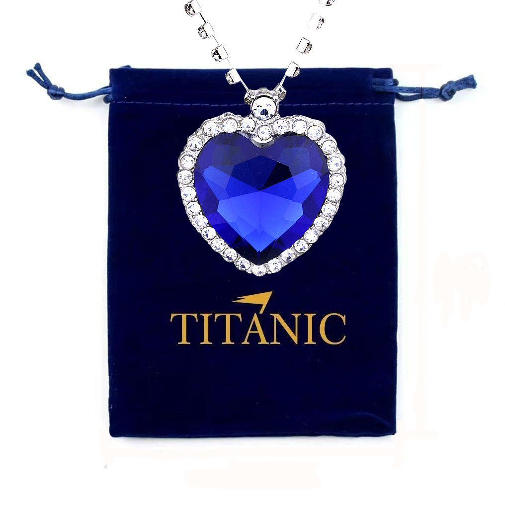 Wholesale Women' s Ocean Heart Blue Necklace