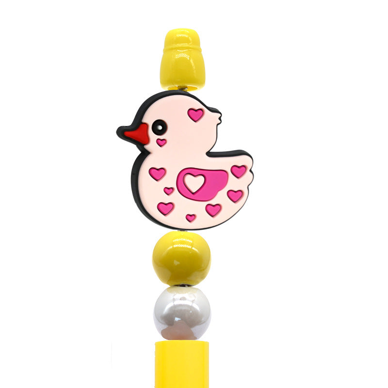 Wholesale Random  100pcs/pack  Cartoon Duck Beads  Focal Beads