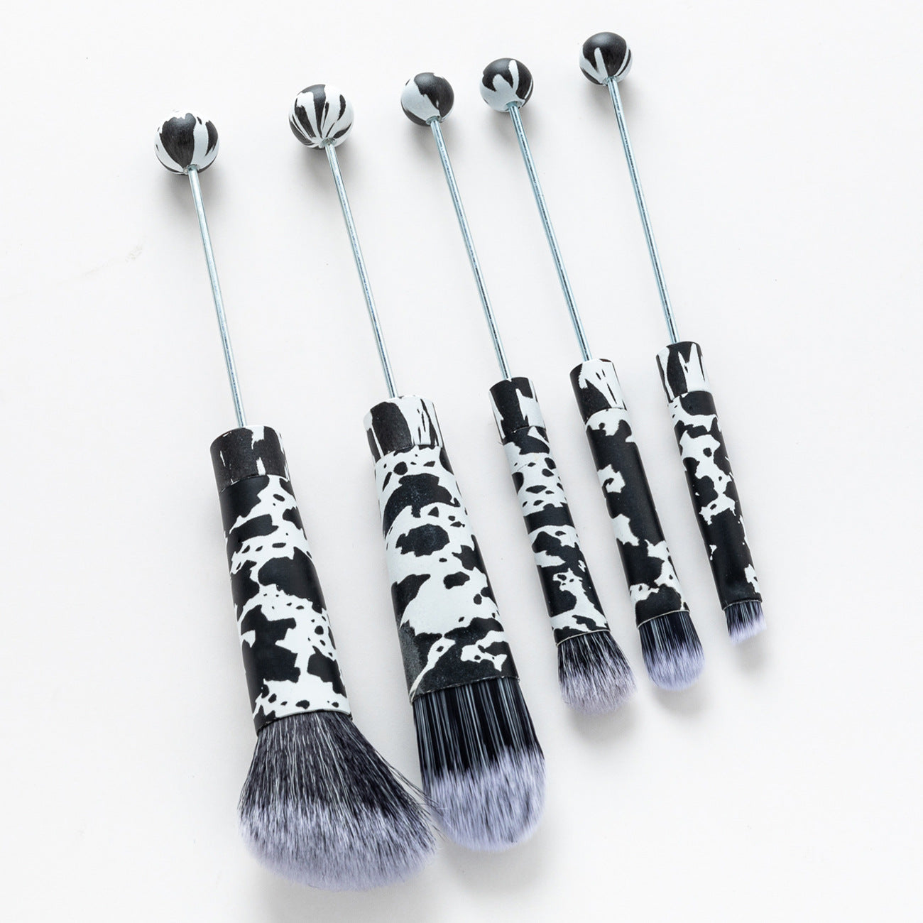 Wholesale DIY Christmas Leopard print Cow print  Makeup Brush Set