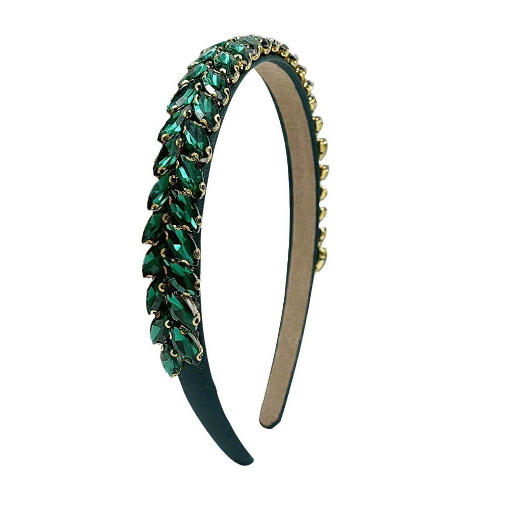 Wholesale Rhinestone Headband Baroque High-grade Headband Heavy Industry High-grade Diamond Headband Super Flash Hair Accessories