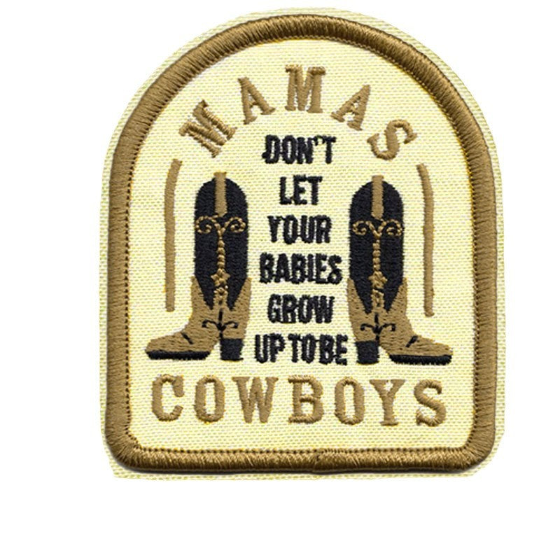 Wholesale Large English Motif Iron On Embroidered Patch No Sew Polyester DIY Applique For Hats Clothing Chic Gift Resale