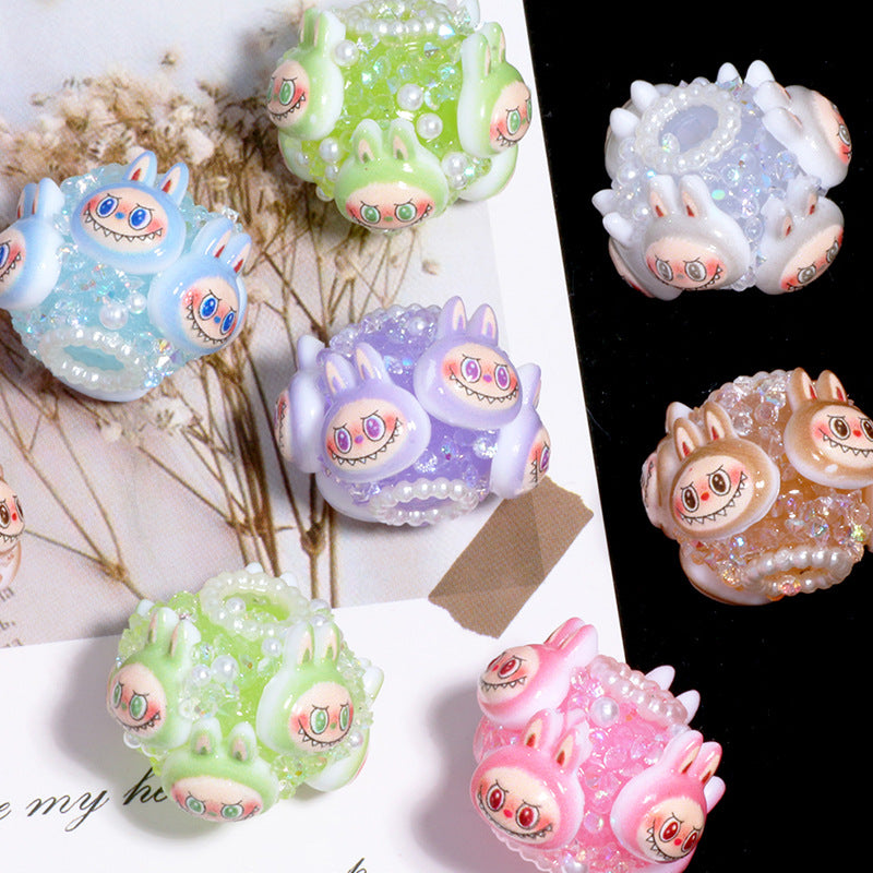 Wholesale 6pcs/pack Cartoon clay straight hole beads OLY Exclusive