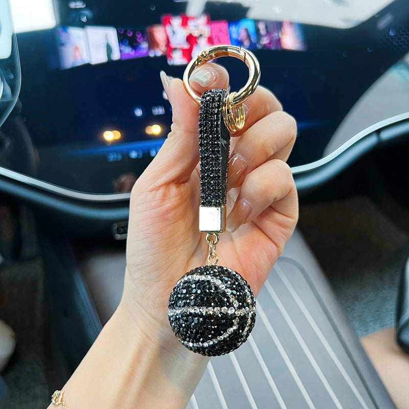 Wholesale clay diamond basketball keychain