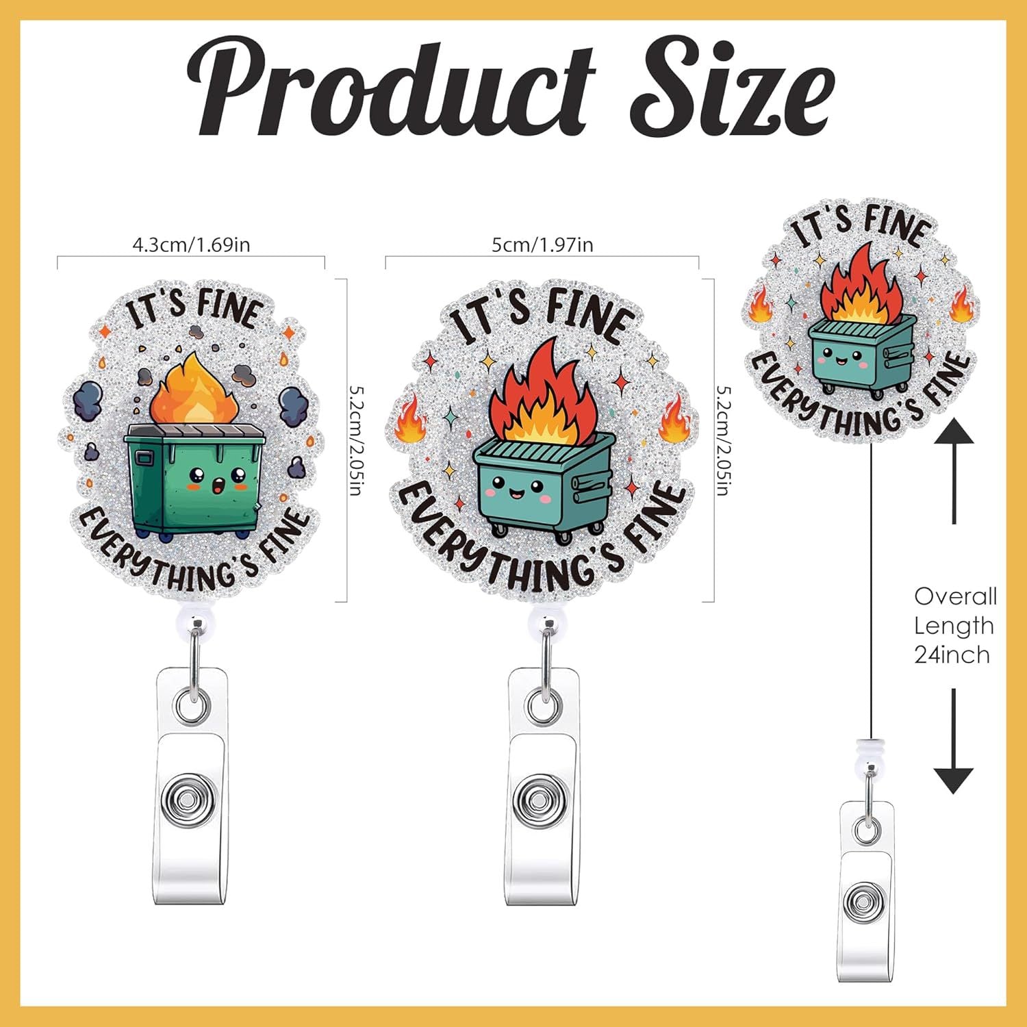 Wholesale Acrylic Nurse Fun Badge Scroll Retractable Badge Reels