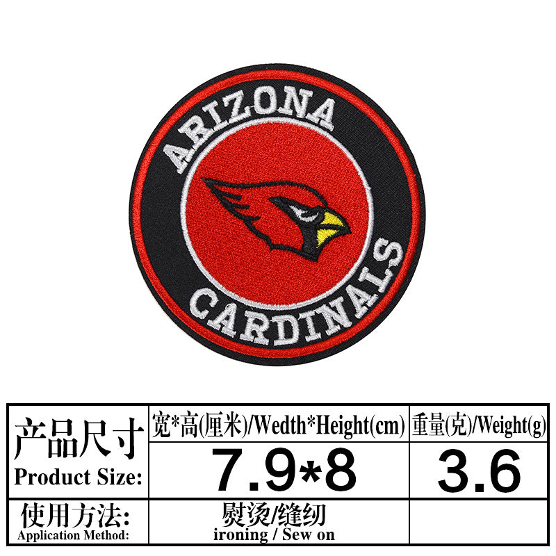 Wholesale Colorful and diverse circular team emblem embroidery DIY Patches OLY Exclusive