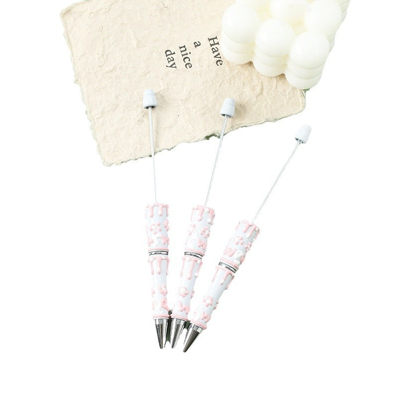 Wholesale 10pcs Cute hand-painted oil painting beads pen diy