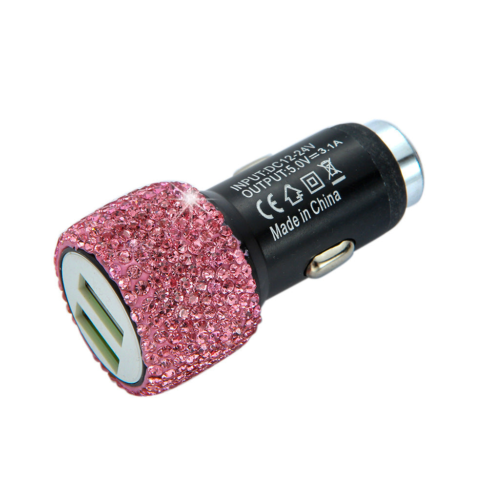 Wholesale Car Charger Fast Charging Dual Usb One Drag Two Multifunctional Aluminum Alloy Car Charging Head Drill Safety Hammer