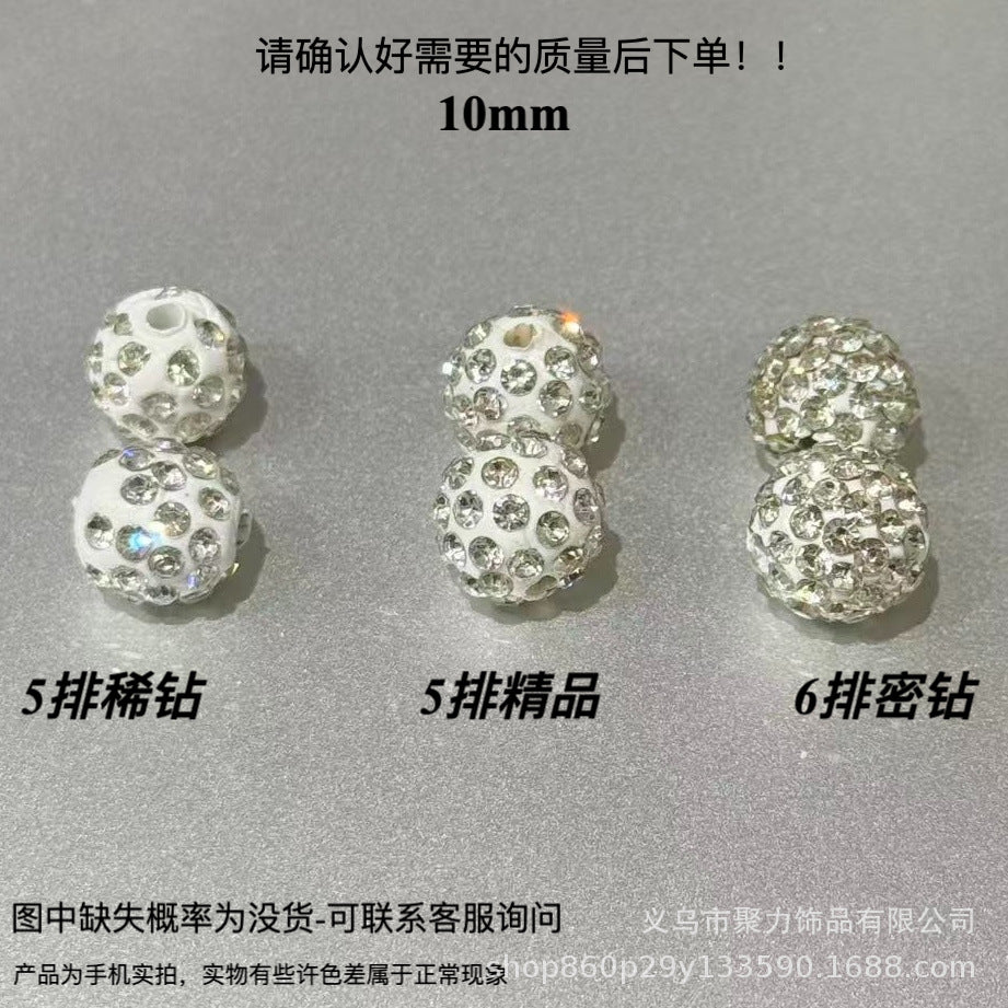 Wholesale 100pcs Polymer Clay Diamond Beads Loose Spacer Beads For DIY Jewelry Making Trendy Fashion Accessory For Resale