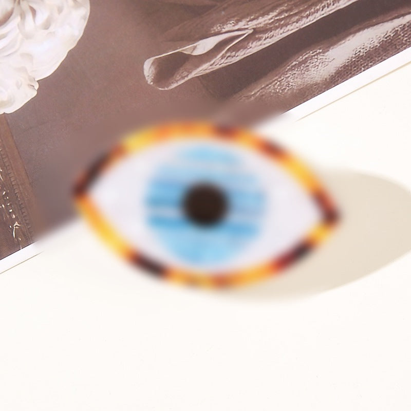 Wholesale Round Evil Eye Hair Clip Acrylic Claw Clip Bohemian Greek Style Fashion Hair Accessory For Women Resale