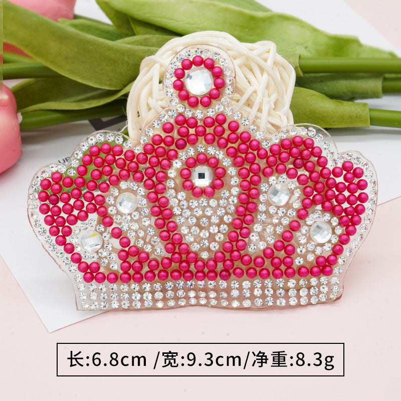 Wholesale 10pcs Multi specification rhinestone crown DIY Patches