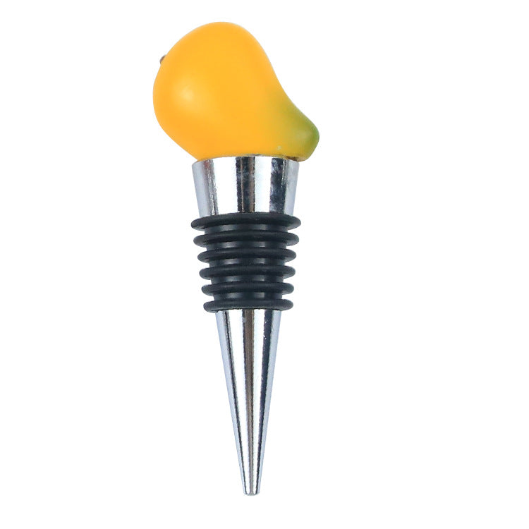 Wholesale  Fruit Wine Red Wine Stopper Pineapple Lemon Red Wine Stopper