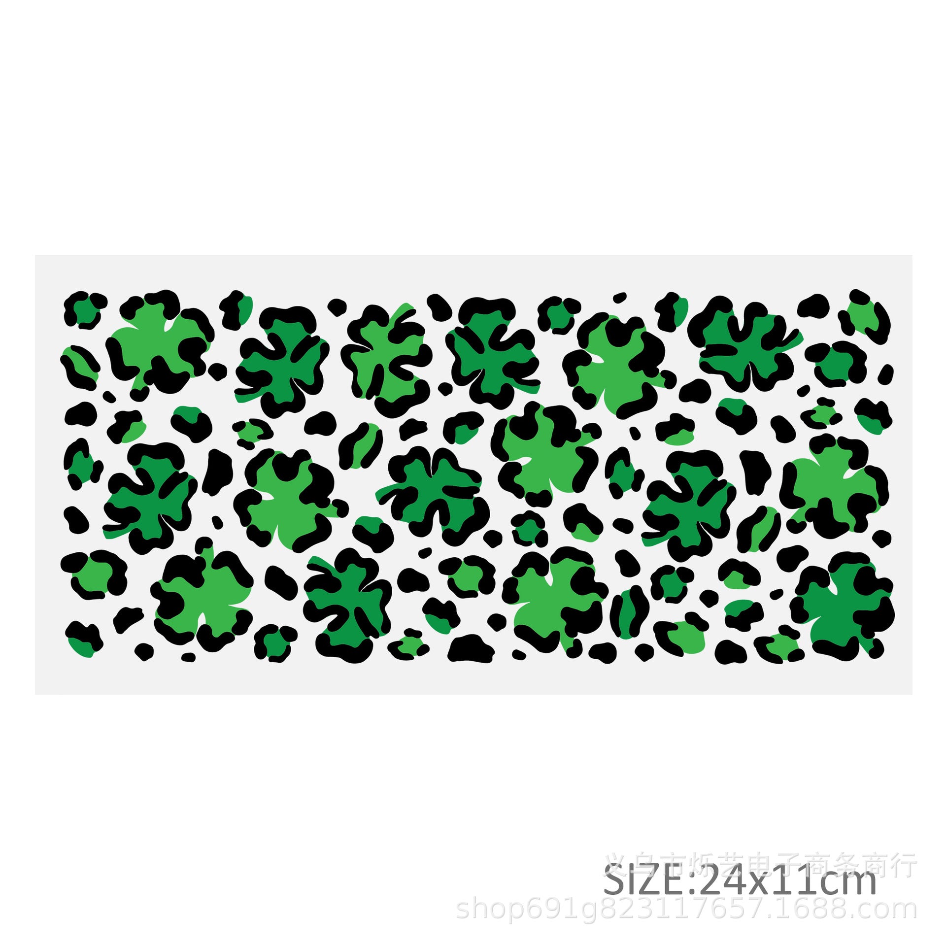 Wholesale Green Smiling Face Hat Halloween 16oz Cup UV DTF Wraps