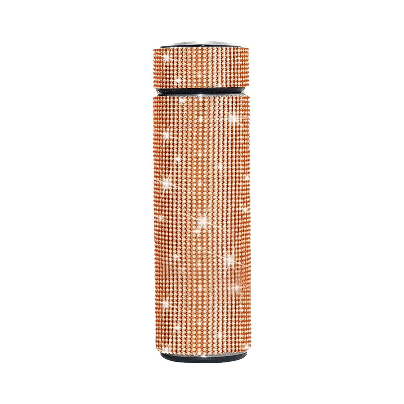 Wholesale 17oz Stainless Steel Diamond-encrusted Smart Thermos Cup with LED Temperature Display Straight Tumbler Cup