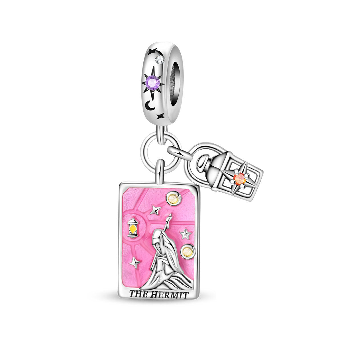 Wholesale Tarot Cards Sun Moon Stars Charm Copper Silver Plated Charms