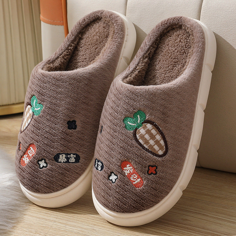 Wholesale Home Warm Non-slip Thick-soled Cotton Slippers