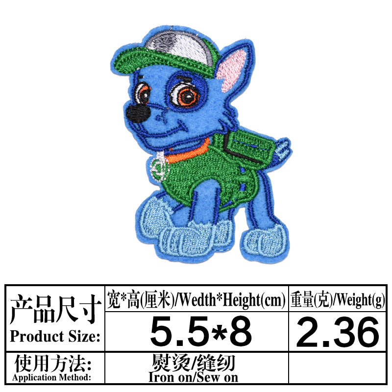 Wholesale Cute Puppy Embroidery Patches 23 Styles Cartoon Cloth Patch Set For Clothing Bags Towels Kids DIY Repair Decor Chic Fashion Accessory