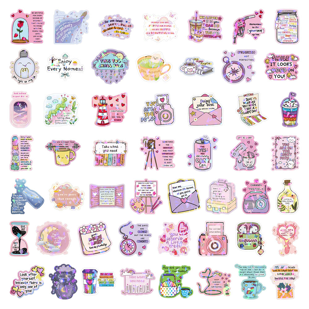 Wholesale 50 Motivational Quote Waterproof Vinyl Stickers