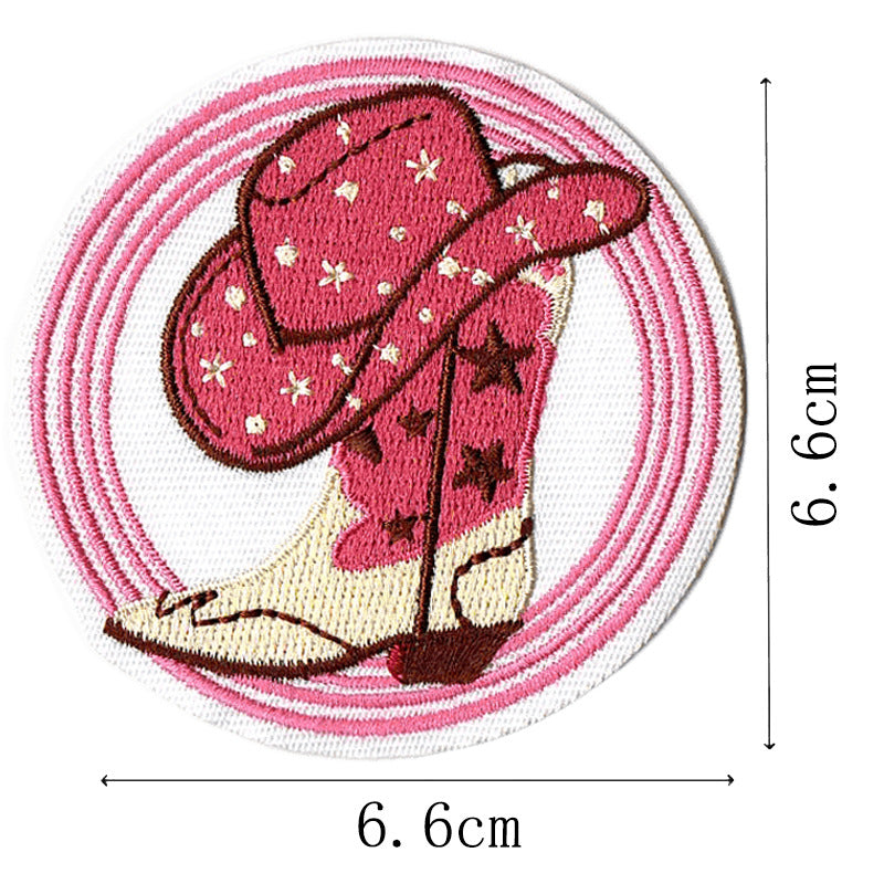 Wholesale Western Cowboy English Letter Embroidery DIY Patches